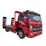 Diesel Engine Flatbed Tow Truck 8 Ton Flatbed Cargo Truck For Load Excavator for sale