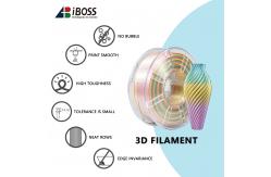 China PLA Silk Rainbow Filament Toughness Enhanced 3D Print Rainbow Filament supplier