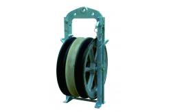 China 508mm Overhead Wire Stringing Blocks with Nylon Aluminum Sheave supplier