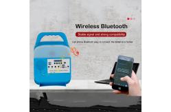 China 6000Mah Battery 6V Solar Home Lighting System 250mm With Radio Bluetooth MP3 supplier