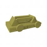 Half Cylinder Triangle Rectangle 10PCS Modural Foam Play Mat Couch Play