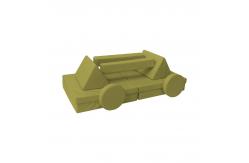 China Half Cylinder Triangle Rectangle 10PCS Modural Foam Play Mat Couch Play supplier