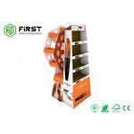 OEM/ODM Makeup Cosmetic Cardboard Floor Display , Glossy Laminated Cardboard Shelf Display for sale