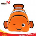 240g Ultra-light fashional clown fish animal backpack cute toddler backpack for travel for sale