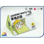 Jasmine Tea Bags Packaging Triangle Inside Print Folding Carton Box for sale