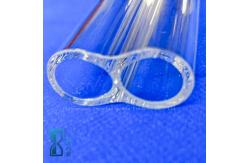 China High Precision Customized Transparent Quartz Double Layer Pipe Quartz Glass Tube supplier