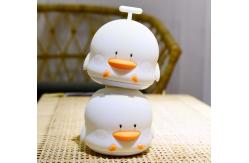 China Soft Silicone Tabletop Night Light Lamp , 328g LED Duck Night Light ROHS supplier