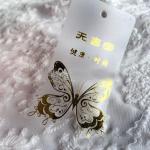 UV Varnishing Disposable Off White Plastic Hang Tags for sale