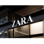 3D LED Front-lit Mirror Polished Stainless Steel Letter Shell For ZARA for sale