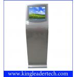 Indoor Service Interactive Touch Screen Kiosk Standalone With Curved Design