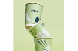 China HUIHUA Disposable Water Drinking Food Packing Container Paper Cups Custom Logo Printing supplier