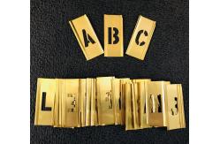 China Adjustable Brass Interlocking Stencils For Letters And Figures supplier
