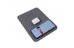 China Multifunctional PU Leather Wireless Charging Mouse Pad With 3 Charging Stands supplier