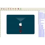 Mobile Glass Guard Laptop Skin Making Machine Laminator Daqin Software