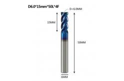 China High Precision Tungsten Steel EndMill CNC Tools Nano Coating Milling Cutter supplier