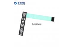 China Dashboard Membrane Touch Control Panel Pantone With Flat Buttons supplier