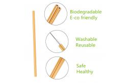 China Natural Bamboo Straws Eco Alternative to Plastic Straws for Beverage Drinking supplier
