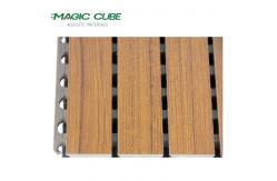China Eco-friendly Noise Reduction Wood Grooved Acoustic Panel For Auditorium supplier