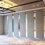 Folding Removable Soundproof Partition Wall 85mm Thickness Melamine Surface for sale