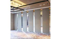 China Folding Removable Soundproof Partition Wall 85mm Thickness Melamine Surface supplier