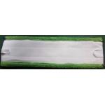 Green twisted 13*47 fold stitch microfiber wet cleaning mop pads head