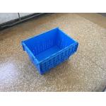 Attached Lid Mesh Body Plastic Storage Crates For Transportation