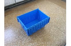 China Attached Lid Mesh Body Plastic Storage Crates For Transportation supplier