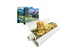 China Latex Eco Solvent Inkjet 350gsm Self Adhesive Polyester Wall Fabric Canvas supplier