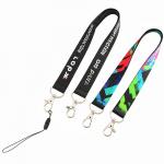Custom Lanyards with Woven Nylon and Polyester Featuring Custom Logos and Breakaway Clasp for Promotional Use
