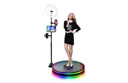 China Selfie Led 360 Photo Booth Spinning Fill Light Lamp 360 Photo Booth Manual supplier