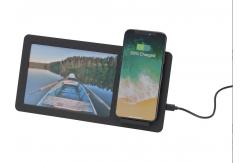 China Multiscene 10W Wireless Charger Photo Frame , Ultraportable Charging Picture Frame supplier