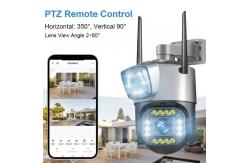 China 4MP 4G Cctv Security Ip Camera Outdoor Dual Lens Network Camera supplier