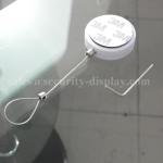 Round Anti-Theft Display Pull Box with Circular Sticky metal Plate end