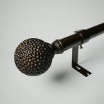 0.6m Single Bracket Nickel Extend Adjustable Curtain Rod for sale