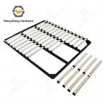 Metal Bed Base Mechanism with Wooden Slats Detachable Storage Function Bedroom Flat Bed Frame for sale