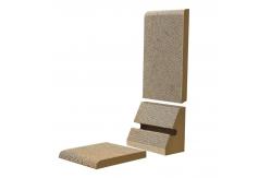 China High Density Cat Scratch Board L Shaped Large Cat Scratcher Cardboard supplier