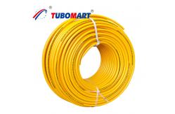 China Pex Al Pex Gas Pipe OD 16mm - 32mm Multilayer Yellow Pex Gas Tubing supplier