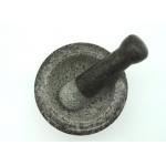 Reliable Stone Mortar And Pestle Set 100% Solid Granite Round With Base
