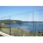 Curve / Flat Laminated Safety Glass Minimum Size 250 Mm-350 Mm Solid Structure for sale