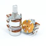 Vertical  5k Audio Taper Potentiometer 16mm Double Gang Potentiometer