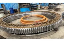 China Double Row Thrust Ball 42CrMo Slewing Ring Bearing And Stacker Bearing supplier