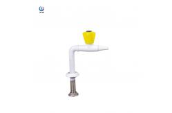 China Copper Laboratory Gas Taps And Fittings 90° PP Outlet Mouth Safety supplier