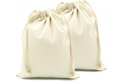 China Lightweight durable Small Cotton Canvas Muslin Drawstring Bag Bags supplier