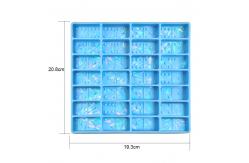 China MHC Crystal Silicone Unique Dominoes Set 3d Holographic Designs Epoxy Resin Molds supplier