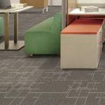 Commercial Office Hotel Carpet Tile PVC Backed Polypropylene Surface for sale