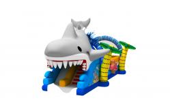 China Shark Themed Inflatable Obstacle Courses Indoor Bounce House For Kids supplier