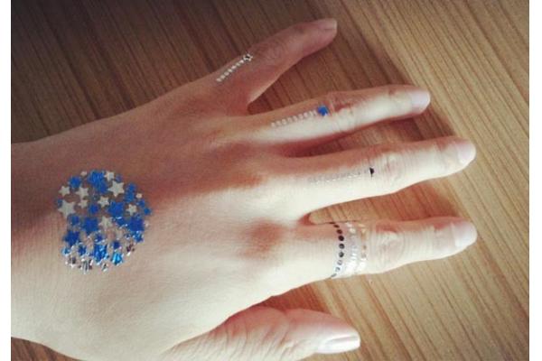 Metallic tattoo