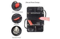 China 100 Amp Waterproof Circuit Breaker / Manual Reset Breaker Phenolic supplier
