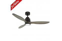 China Lighting Solutions Service LED Ceiling Fan with 3 Wooden Blades and Remote Control supplier