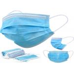 Disposable Earloop Face Mask Blue Multi Layered for sale